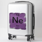 定期テーブルステッカー – ネオン シール (スーツケース)