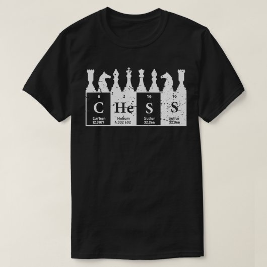 定期テーブル要素チェスギフト Tシャツ (デザイン正面)