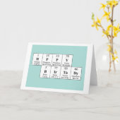 定期テーブル誕生日カード カード (黄色い花)