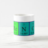 定期フランスのテーブル愛国的マグ コーヒーマグカップ (中央)