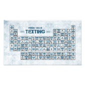 定期メールや文字を打つ表(青) フォトプリント (正面)