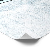 定期メールや文字を打つ表(青) ポスター (角)