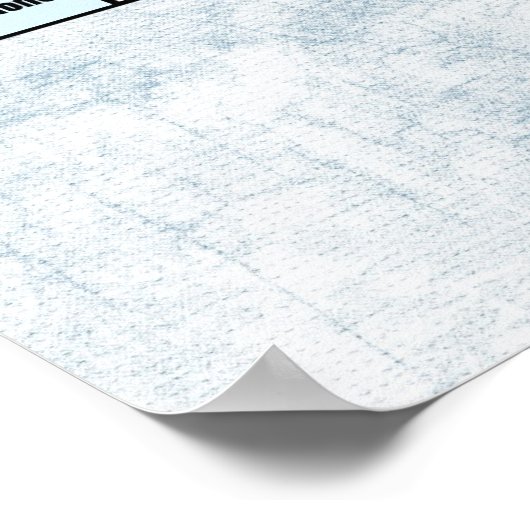 定期メールや文字を打つ表(青) ポスター (角)