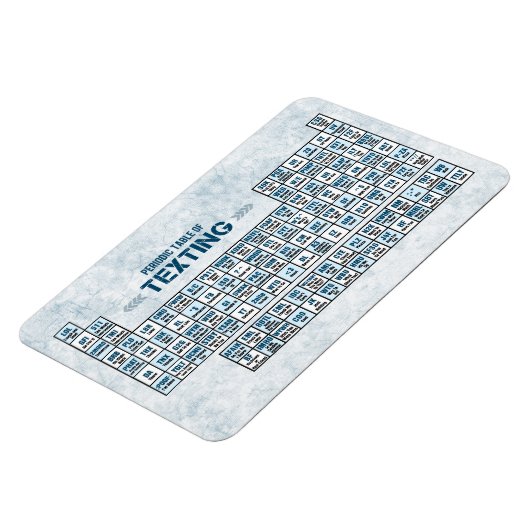 定期メールや文字を打つ表(青) マグネット (左側)