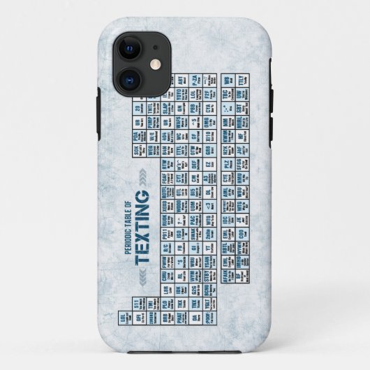 定期メールや文字を打つ表（青） Case-Mate iPhoneケース (裏面)