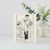 定期検査が必要ヴィンテージ ポストカード (スタンド正面)