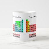 定期的なカフェイン量 – 周期表 ジャンボコーヒーマグカップ (正面)