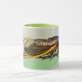 定期的なセミ楽しむダマグカップ – Brood X付きコーヒー マグカップ (中央)