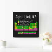 定期的なテーブルをクリックできるか先生学生の子供 スクエア壁時計 (ホーム)