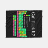 定期的なテーブルをクリックできるか先生学生の子供 フリースブランケット (正面(横))