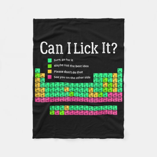 定期的なテーブルをクリックできるか先生学生の子供 フリースブランケット (正面)