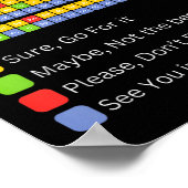 定期的なテーブルをクリックできるか先生学生の子供 ポスター (角)