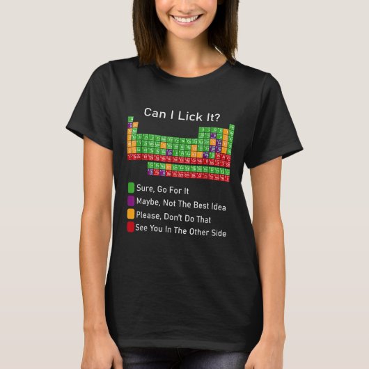 定期的なテーブルをクリックできるか Tシャツ (正面)