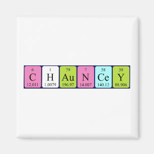 定期的なテーブル名の磁石(Chauncey periodic table name magnet) マグネット