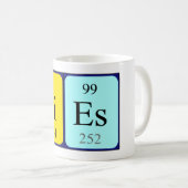 定期的なテーブル名のmagを設定する コーヒーマグカップ (正面右)