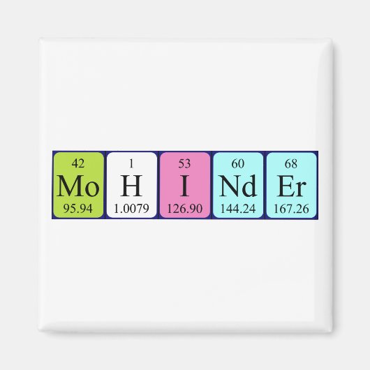 定期的なテーブル名マグネットの変更 マグネット (正面)