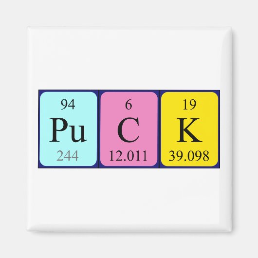 定期的なテーブル名マグネットをパック マグネット (正面)