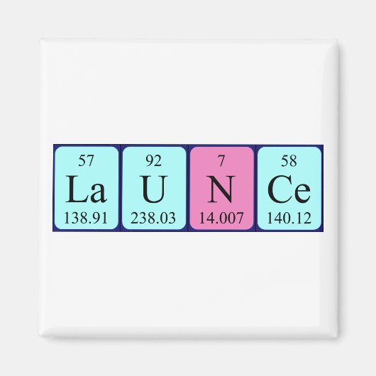 定期的なテーブル名マグネットを起動 マグネット (正面)