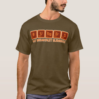 定期的なバーガー Tシャツ
