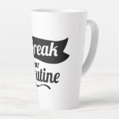 定期的なマグカップデザインを壊す カフェラテマグ (右アングル)