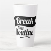 定期的なマグカップデザインを壊す カフェラテマグ (正面)