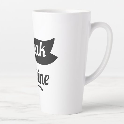 定期的なマグカップデザインを壊す カフェラテマグ (右)