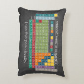 定期的な元素表Chalkboard アクセントクッション (裏面(縦))