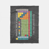 定期的な元素表Chalkboard フリースブランケット (正面)