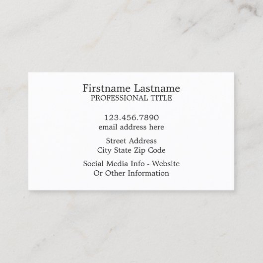 定期的な元素表Chalkboard 名刺 (裏面)