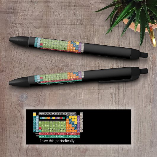 定期的な要素表 – 学生 黒ボールペン