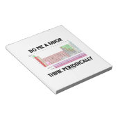 定期的にお願考えいをする（周期表） ノートパッド (アングル)