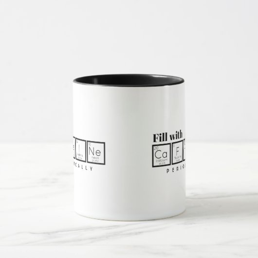 定期的にカフェインで満たす マグカップ (中央)