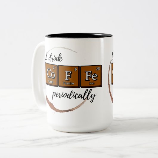 「定期的にコーヒーを飲む」 15オズコーヒーマグ ツートーンマグカップ (正面左)