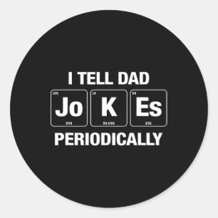 定期的にパパのジョークをおもしろい教える父の日報 ラウンドシール