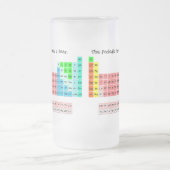 定期的にビールを飲む – 定期テーブル フロストグラスビールジョッキ (中央)