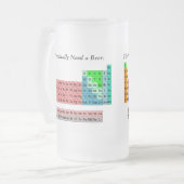 定期的にビールを飲む – 定期テーブル フロストグラスビールジョッキ (正面左)