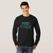 定期的に成功の焦点を書当てる要素 Tシャツ (正面フル)