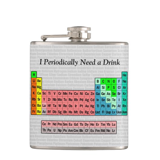定期的に飲み物が必要;定期的なテーブル フラスク (正面)