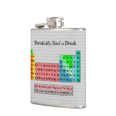 定期的に飲み物が必要 – 2016年周期表 フラスク (左)