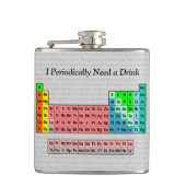 定期的に飲み物が必要 – 2016年周期表 フラスク (正面)