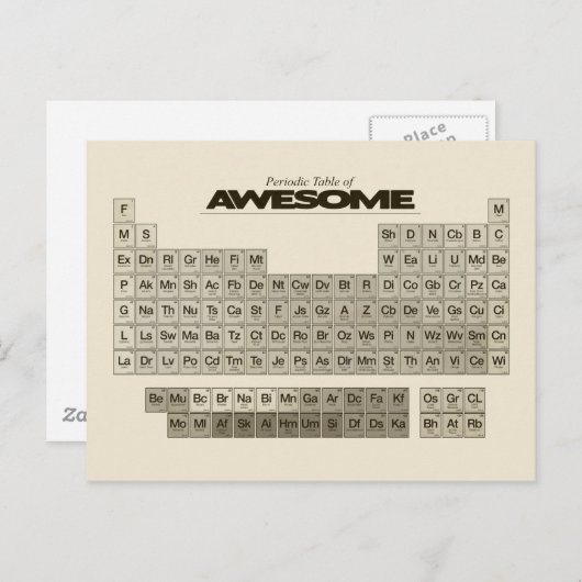 定期表素晴らし ポストカード (正面/裏面)