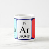 定期頭が切れる表名の重複 コーヒーマグカップ (中央)