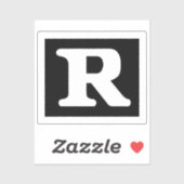 定格おもしろいR制限記号 シール (シート)