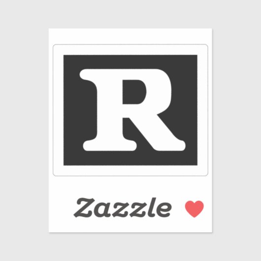 定格おもしろいR制限記号 シール (シート)