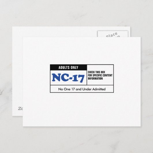定格NC-17 ポストカード (正面/裏面)