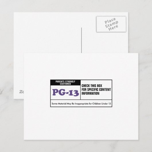 定格PG 13 ポストカード (正面/裏面)
