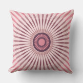 定番の中心ピンクの星花 クッション (正面)