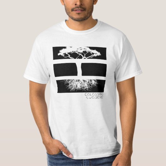 定着させた木 Tシャツ (正面)