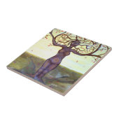 "定着させた"木の女神の芸術 タイル (側面)