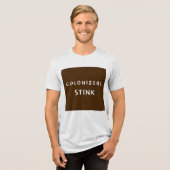 定着器は悪臭を放つ トライブレンドTシャツ (正面全面)